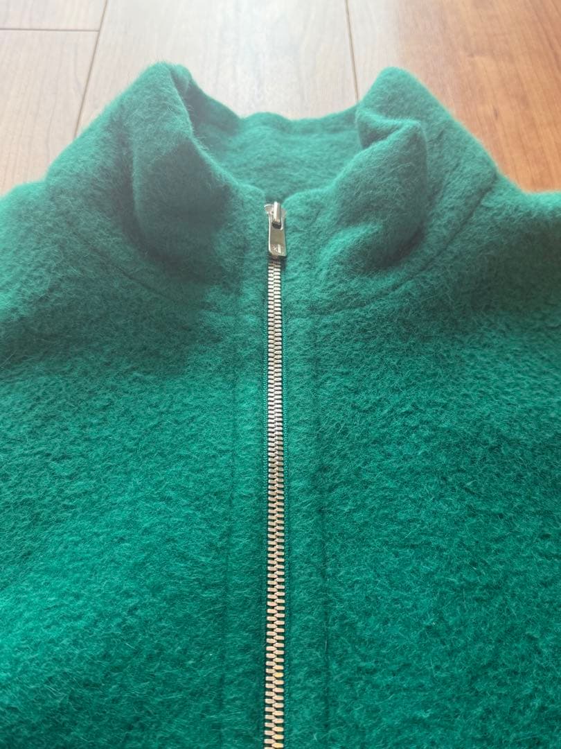 OVERCOAT オーバーコート アンゴラ ボア ジャケット グリーン