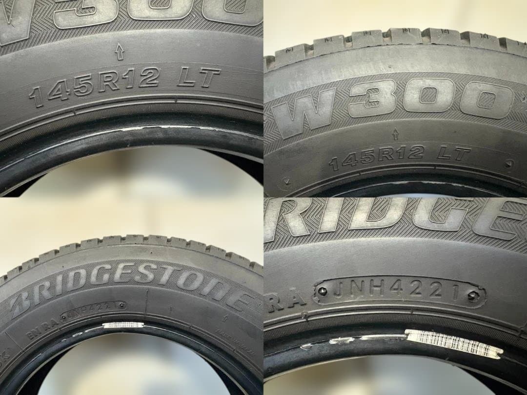 【送料無料】軽トラ/軽バン ブリヂストン W300 145R12 6PR LT