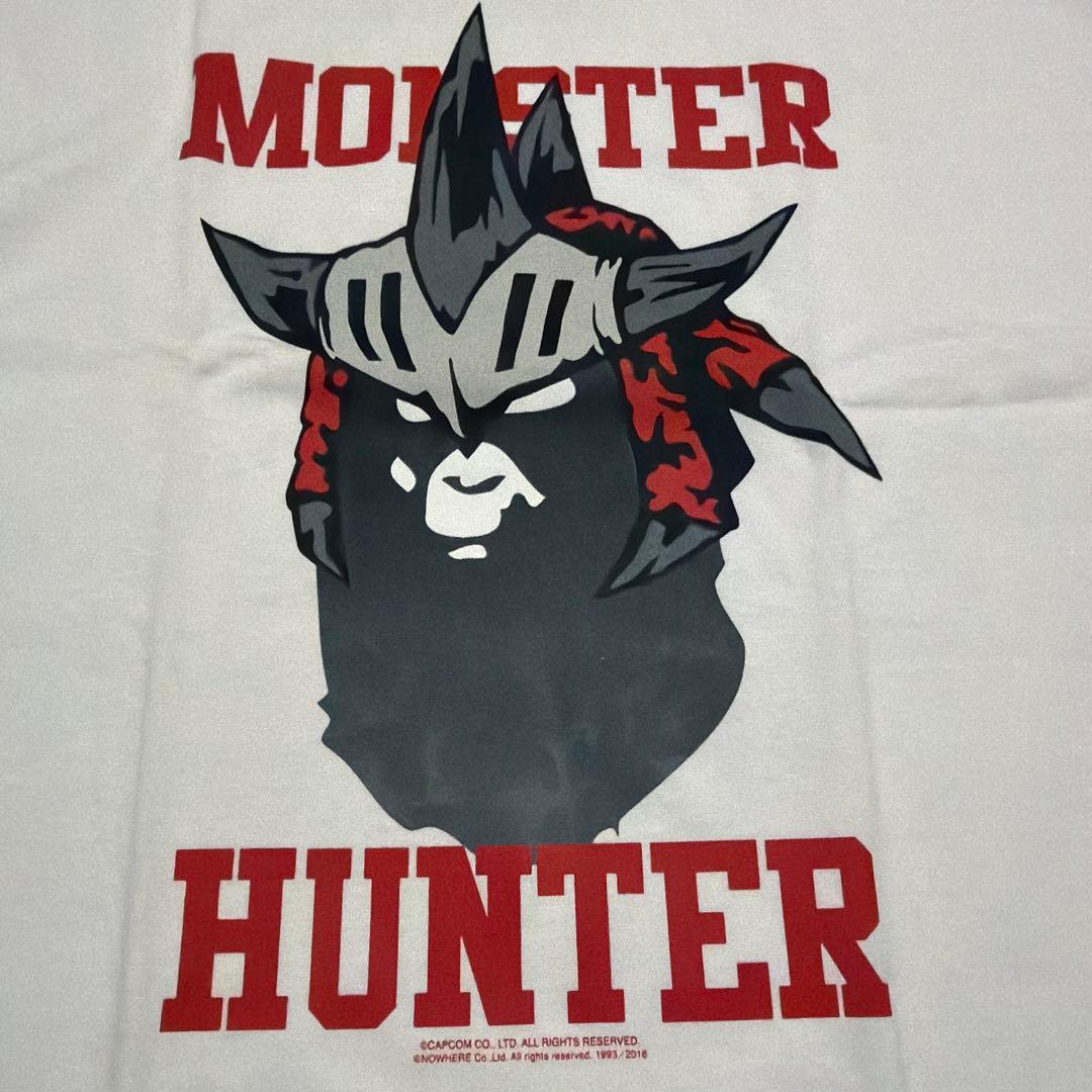 APE BAPE MONSTER HUNTER モンハン　tシャツ XL 白