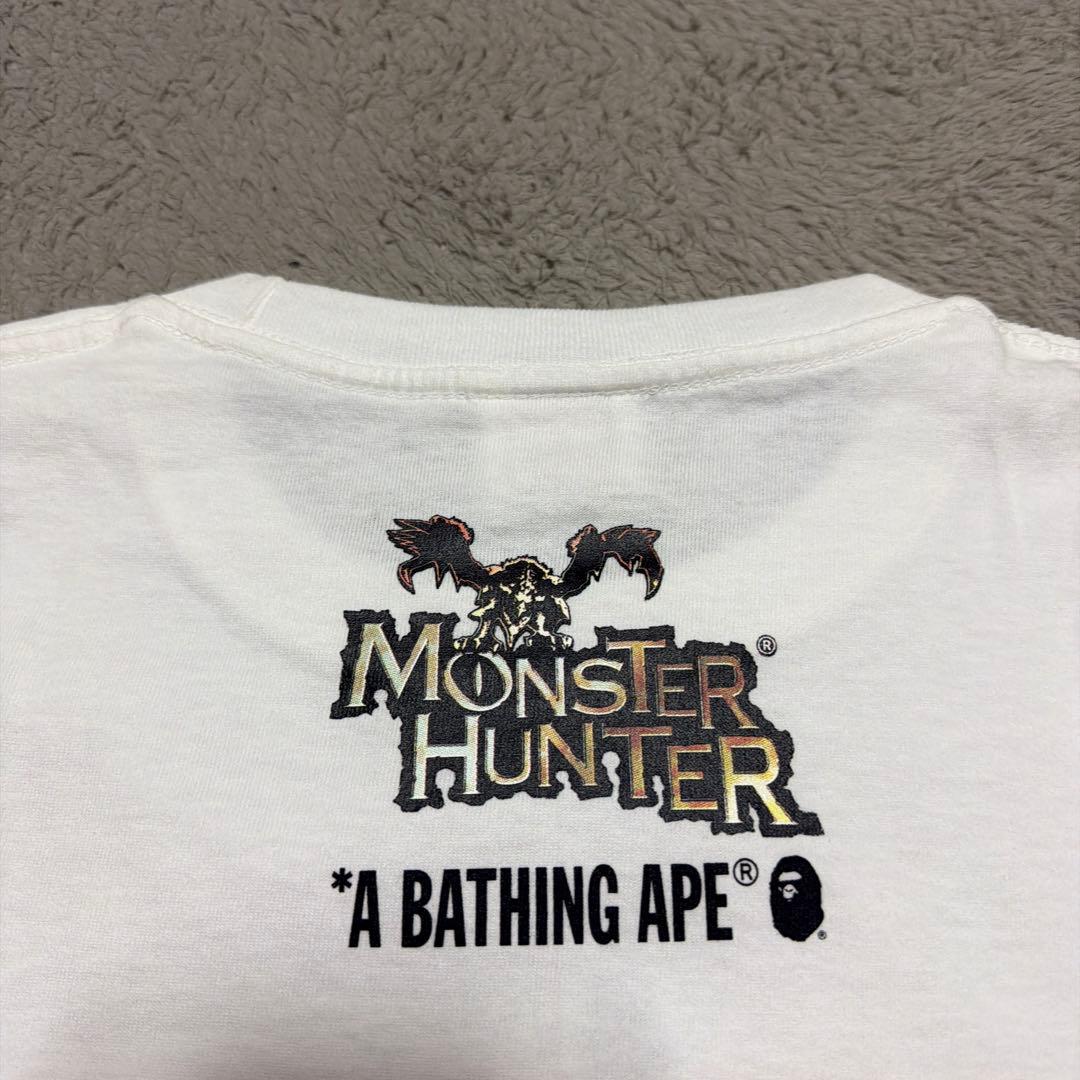 APE BAPE MONSTER HUNTER モンハン　tシャツ XL 白
