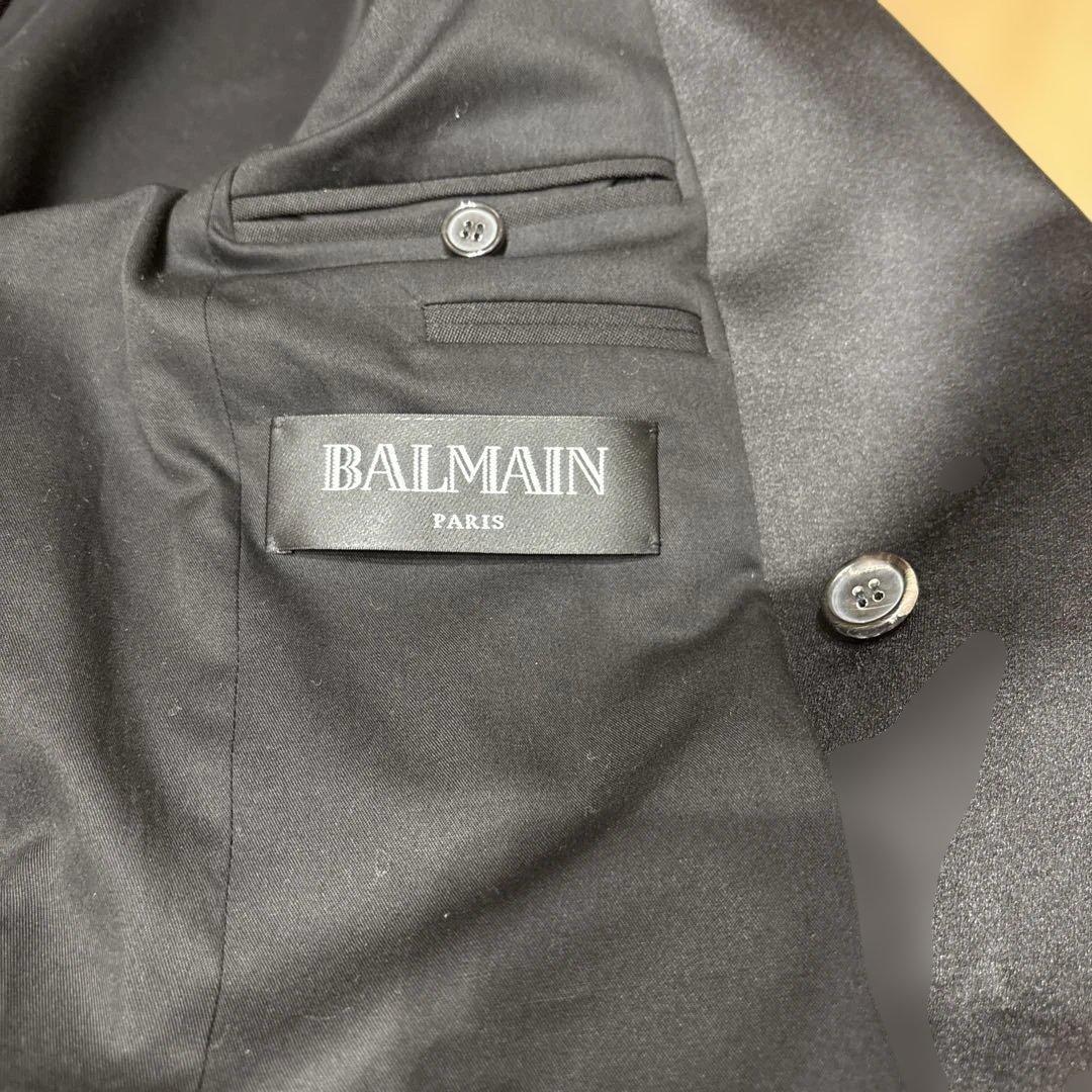 BALMAIN ブラック ダブルブレスト テーラードジャケット