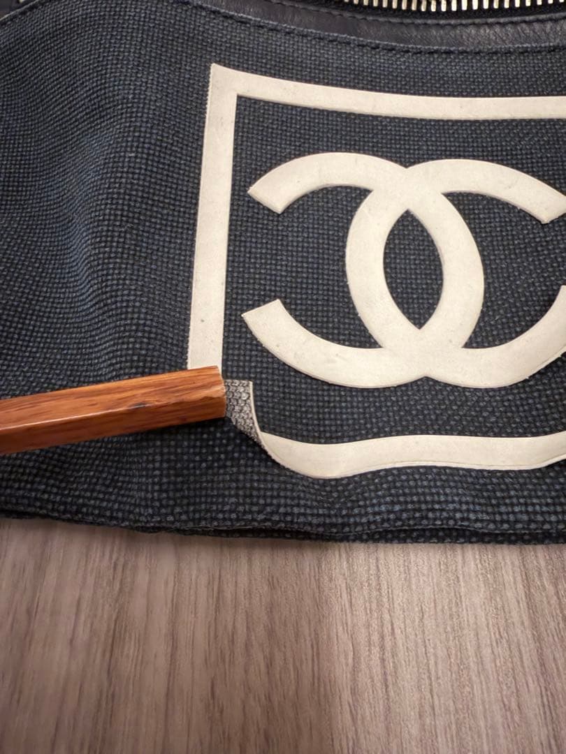 お値下げします！CHANEL スポーツライン　ネイビー ボディバッグ