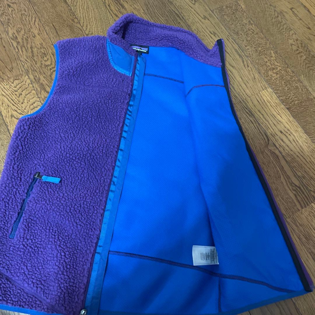 patagonia フリースベスト Sサイズ 紫