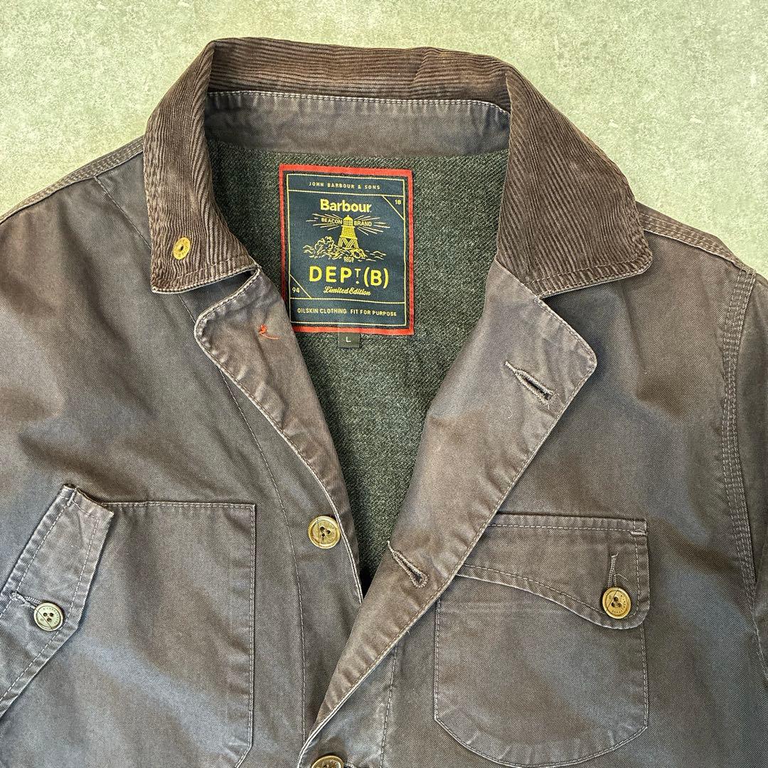 【極希少】Barbour DEPT(B) カバーオール 良いフェード Ｌサイズ