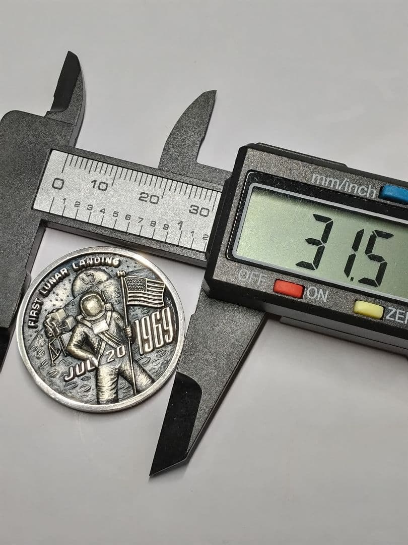 pn613 アポロ11号 月面着陸 メダル sterling silver