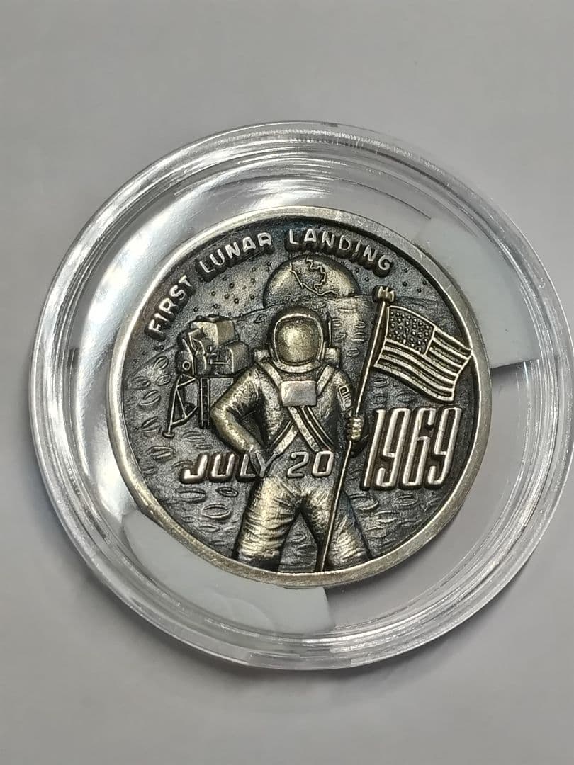 pn613 アポロ11号 月面着陸 メダル sterling silver