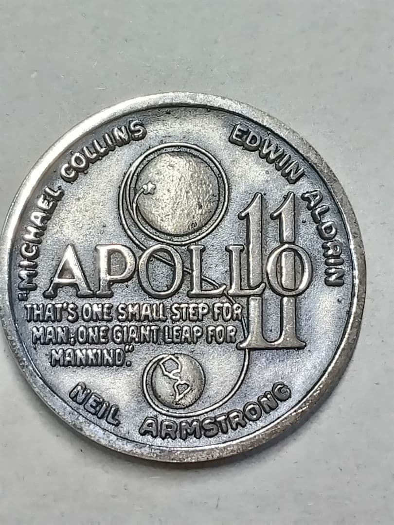 pn613 アポロ11号 月面着陸 メダル sterling silver