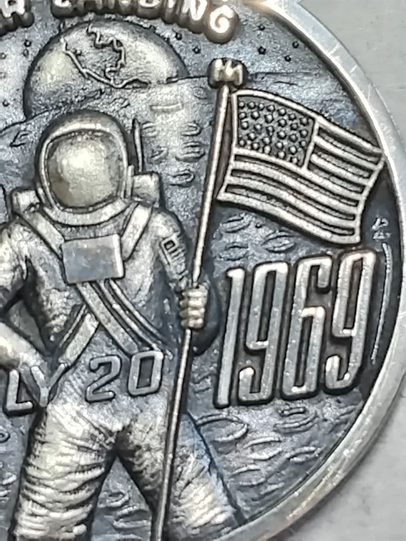 pn613 アポロ11号 月面着陸 メダル sterling silver