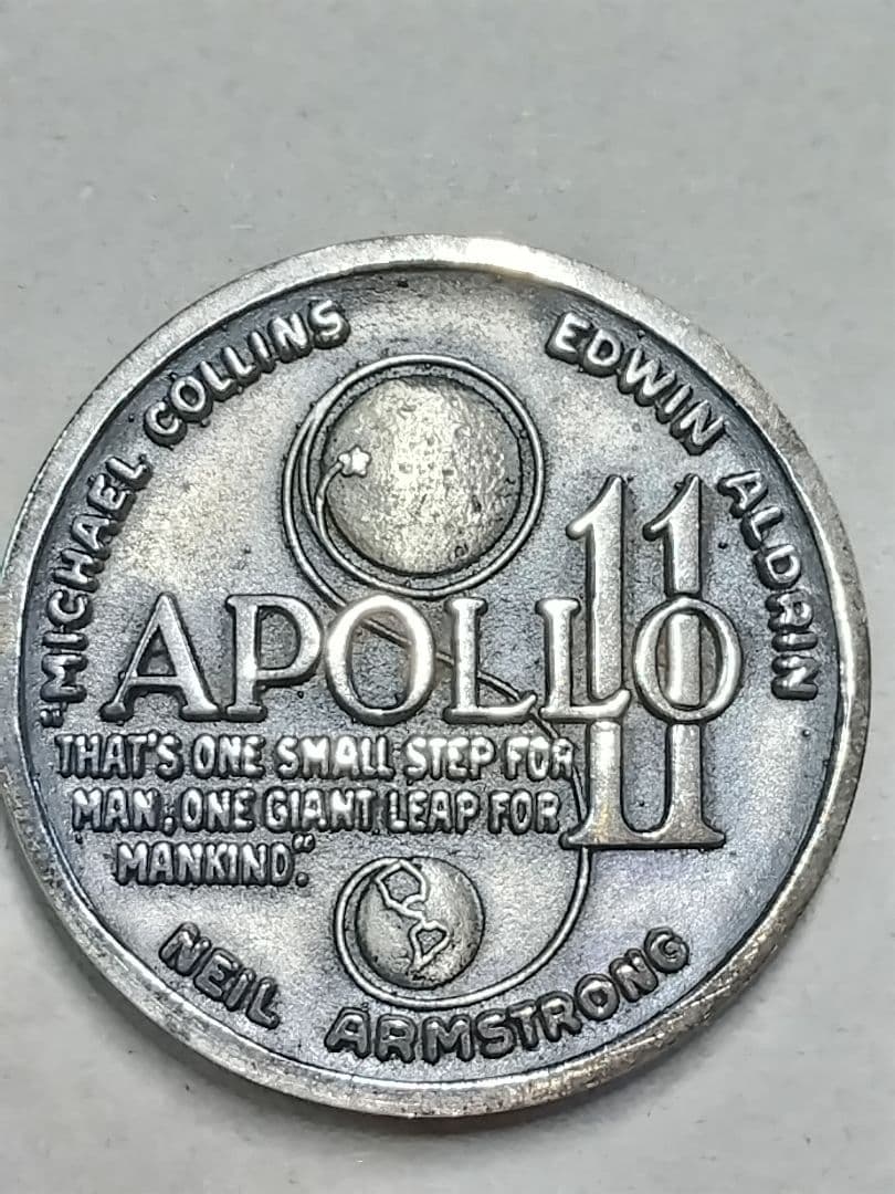 pn613 アポロ11号 月面着陸 メダル sterling silver