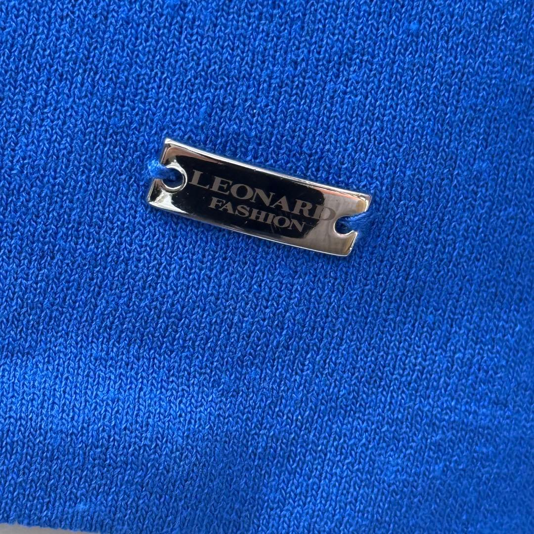 u*i様 LEONARD レオナール ブルーカーディガン レディース