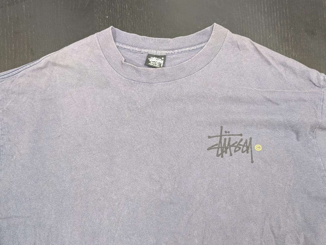 80's～ old STUSSY USA製 XLロゴプリントTシャツ