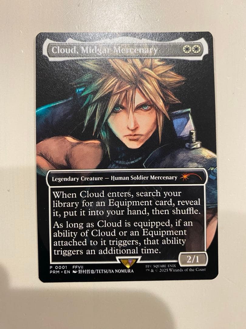 mtg ミッドガルの傭兵、クラウド　英語版　限定　プロモ