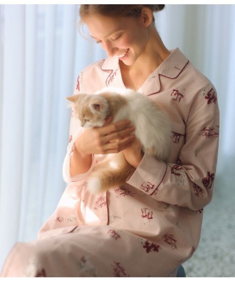 PEACH JOHN♡ キャットフランネルシャツパジャマ ピーチジョン新品