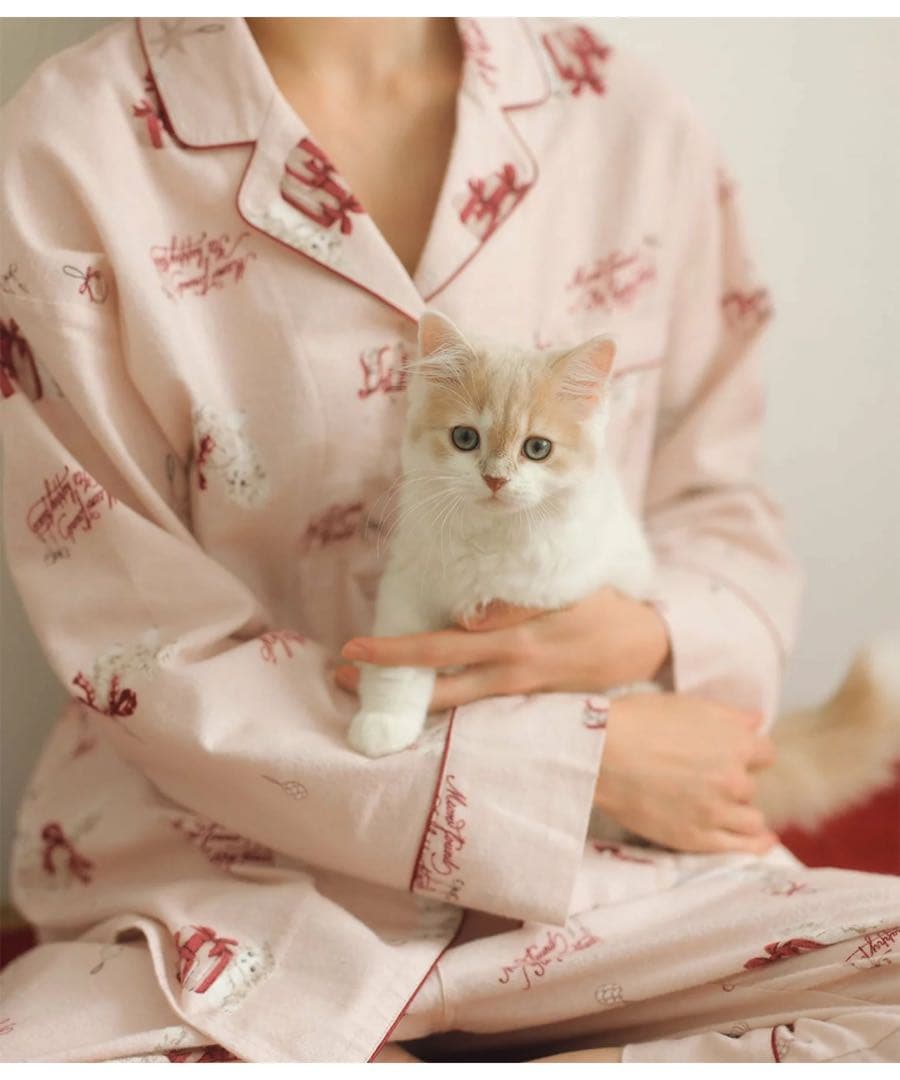 PEACH JOHN♡ キャットフランネルシャツパジャマ ピーチジョン新品