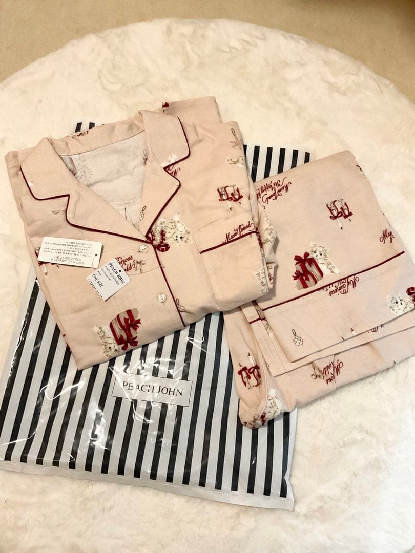 PEACH JOHN♡ キャットフランネルシャツパジャマ ピーチジョン新品