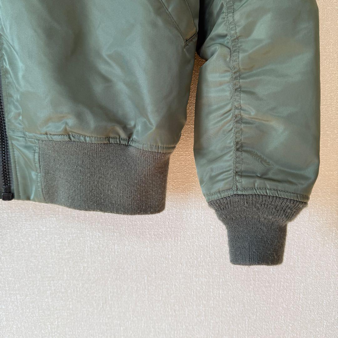 AVIREX MA-1 フライトジャケット ロゴ刺繍 スタッズ M相当