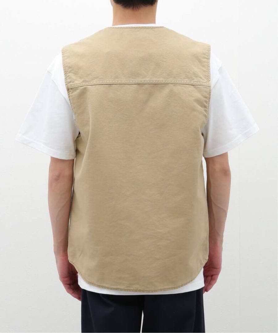 【美品】carhartt ベージュ ベスト L