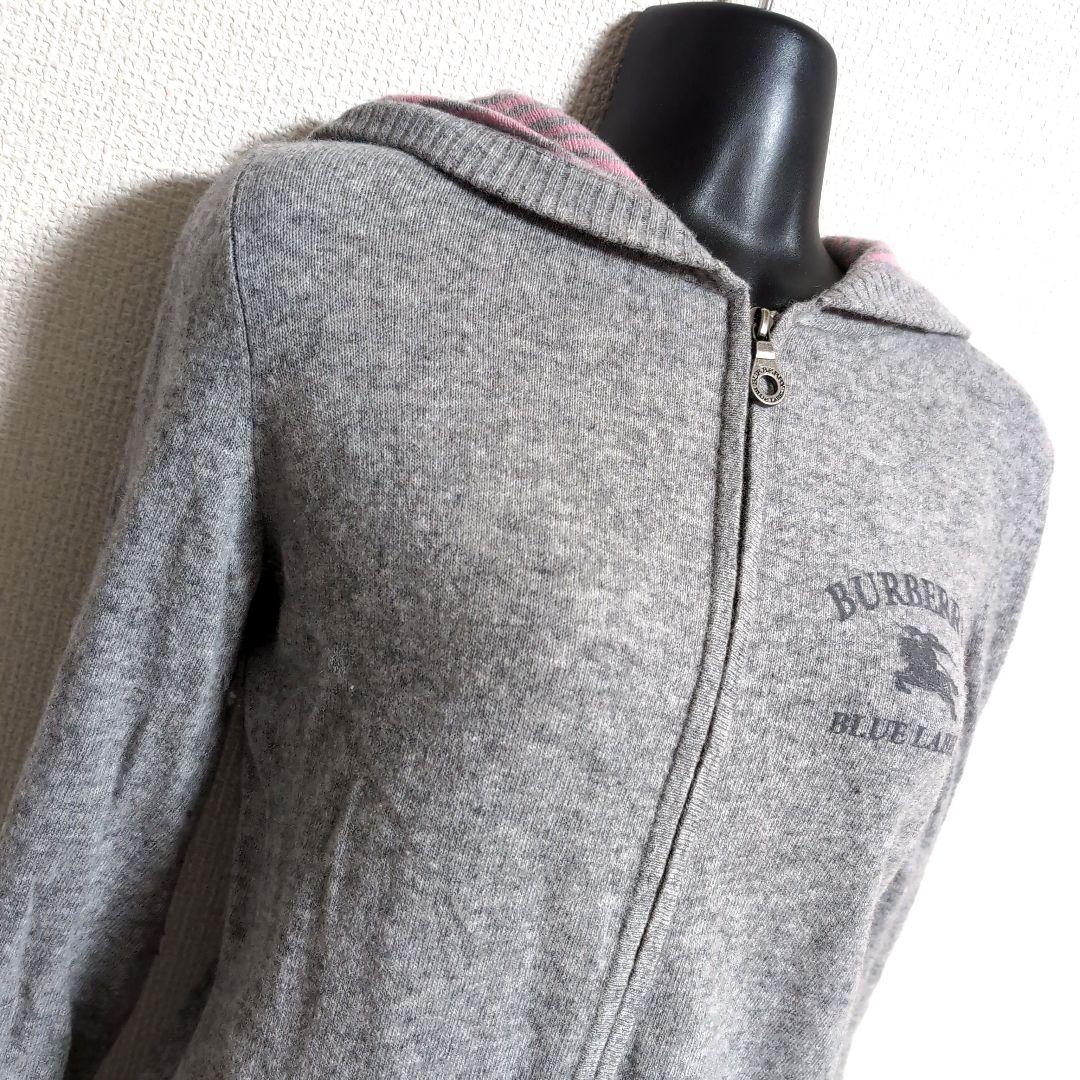 eb25 BURBERRY ワンピース ニット ジャージ パーカー レディースM
