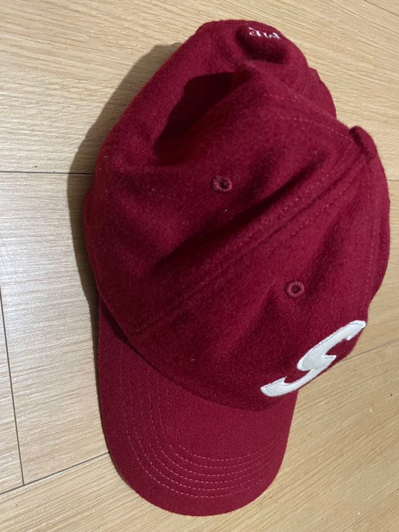 SUPREME バーガンディ キャップ
