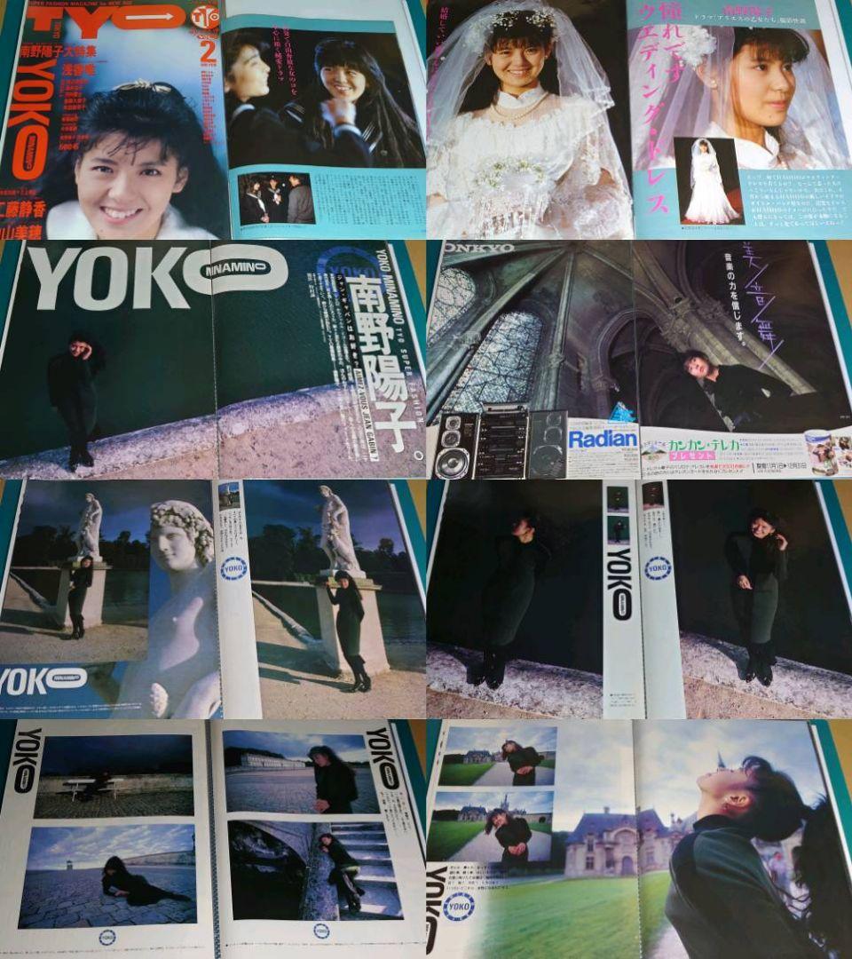 南野陽子　1986年〜1991年 レア　大量　切り抜き　ファイル　2冊　120P