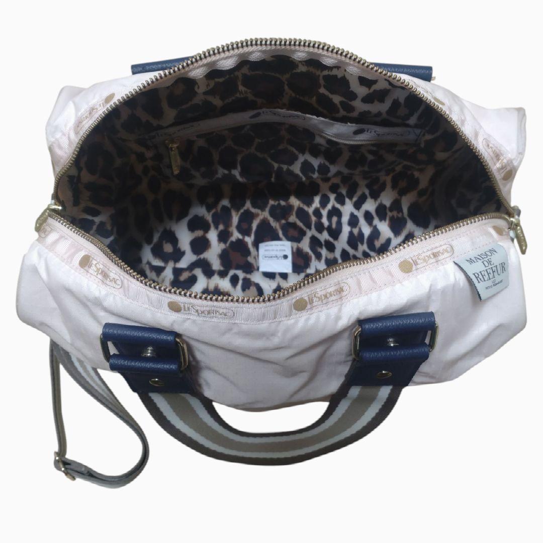 MAISON DE REEFURコラボ　ワタガシカラー　メラニーボストン　レスポ