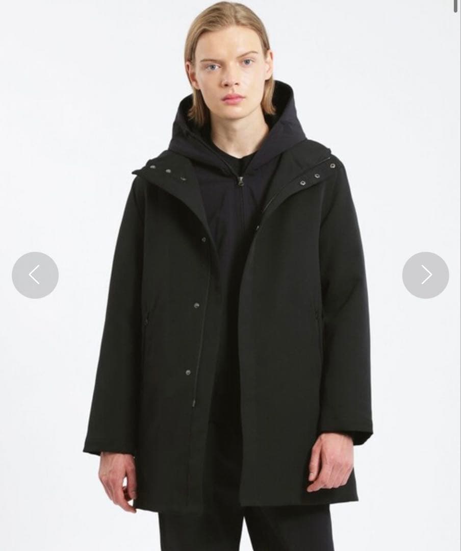 HOODED LIGHT DOWN ブラック M