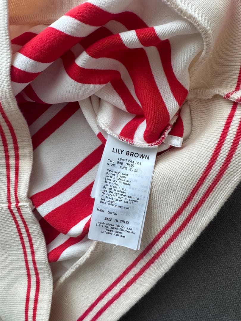 【*と様 LILY BROWN*MARY QUANT) > ロップドリボンポロシ
