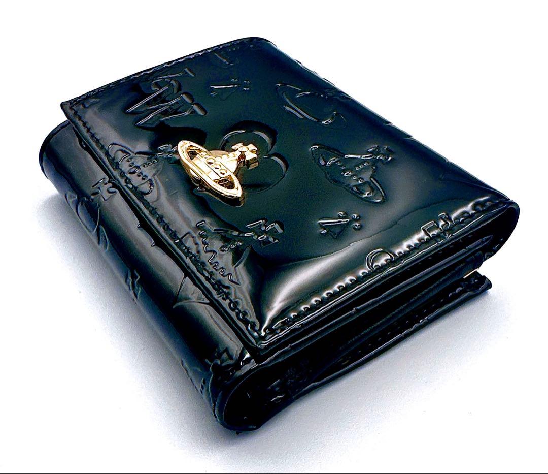 【新品✨超人気】Vivienne Westwood 三つ折り財布/ブラック/黒