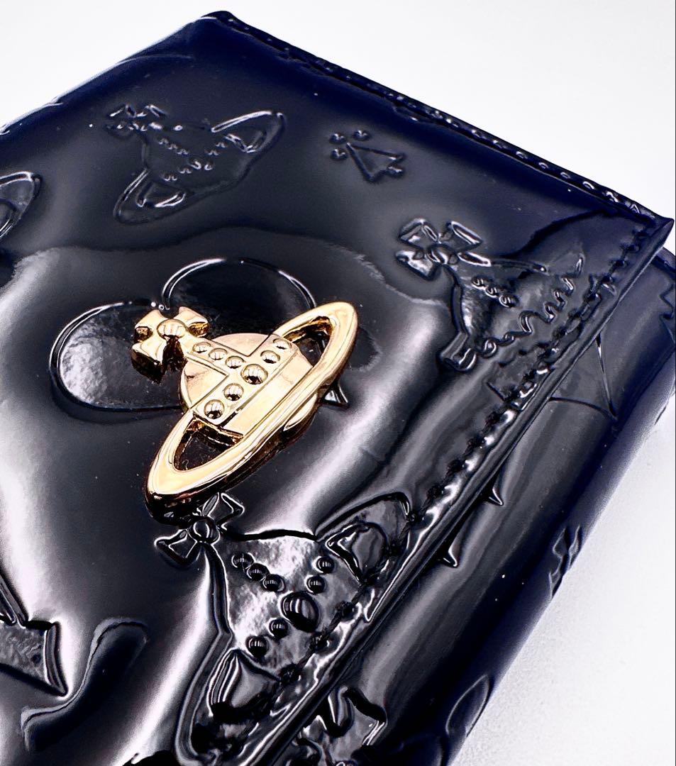 【新品✨超人気】Vivienne Westwood 三つ折り財布/ブラック/黒
