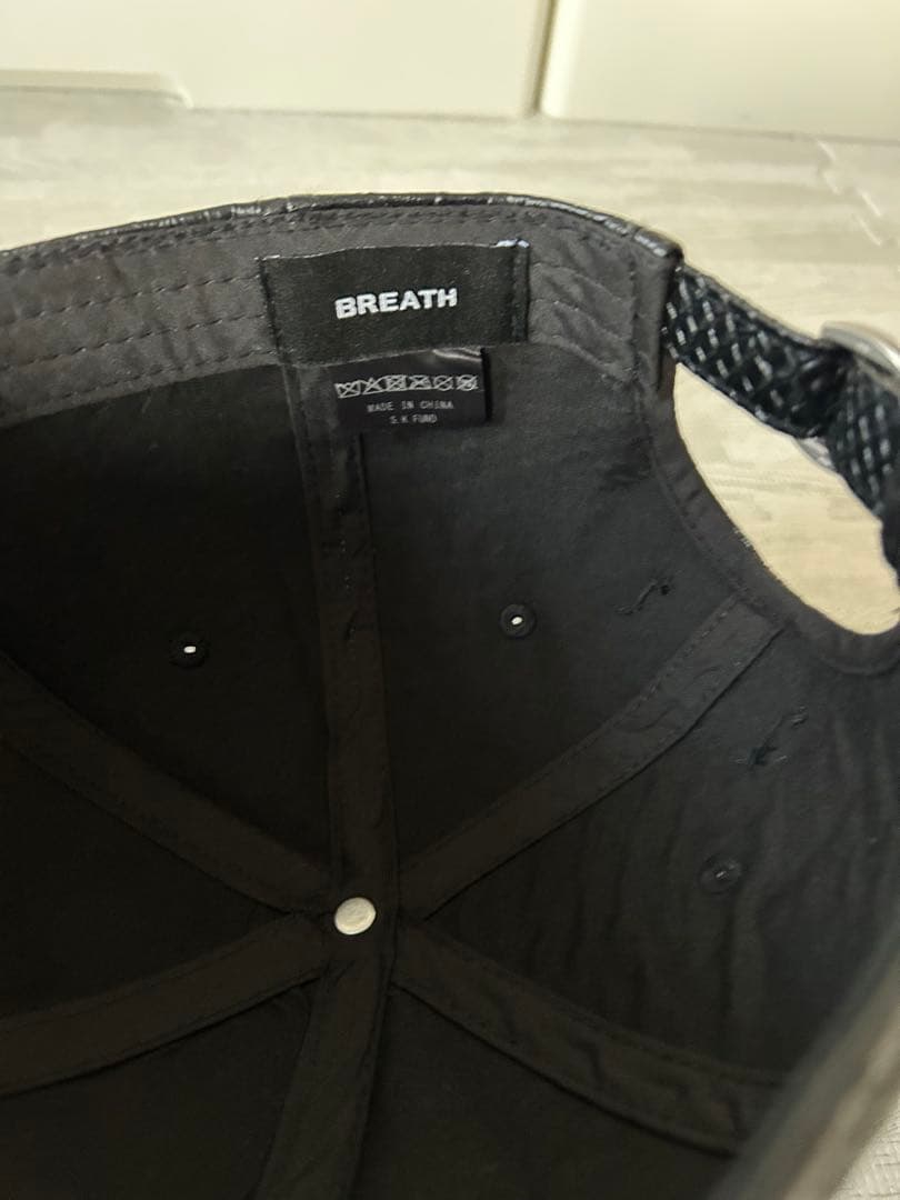 breath bad hop FAUX LEATHER CAP レザーキャップ