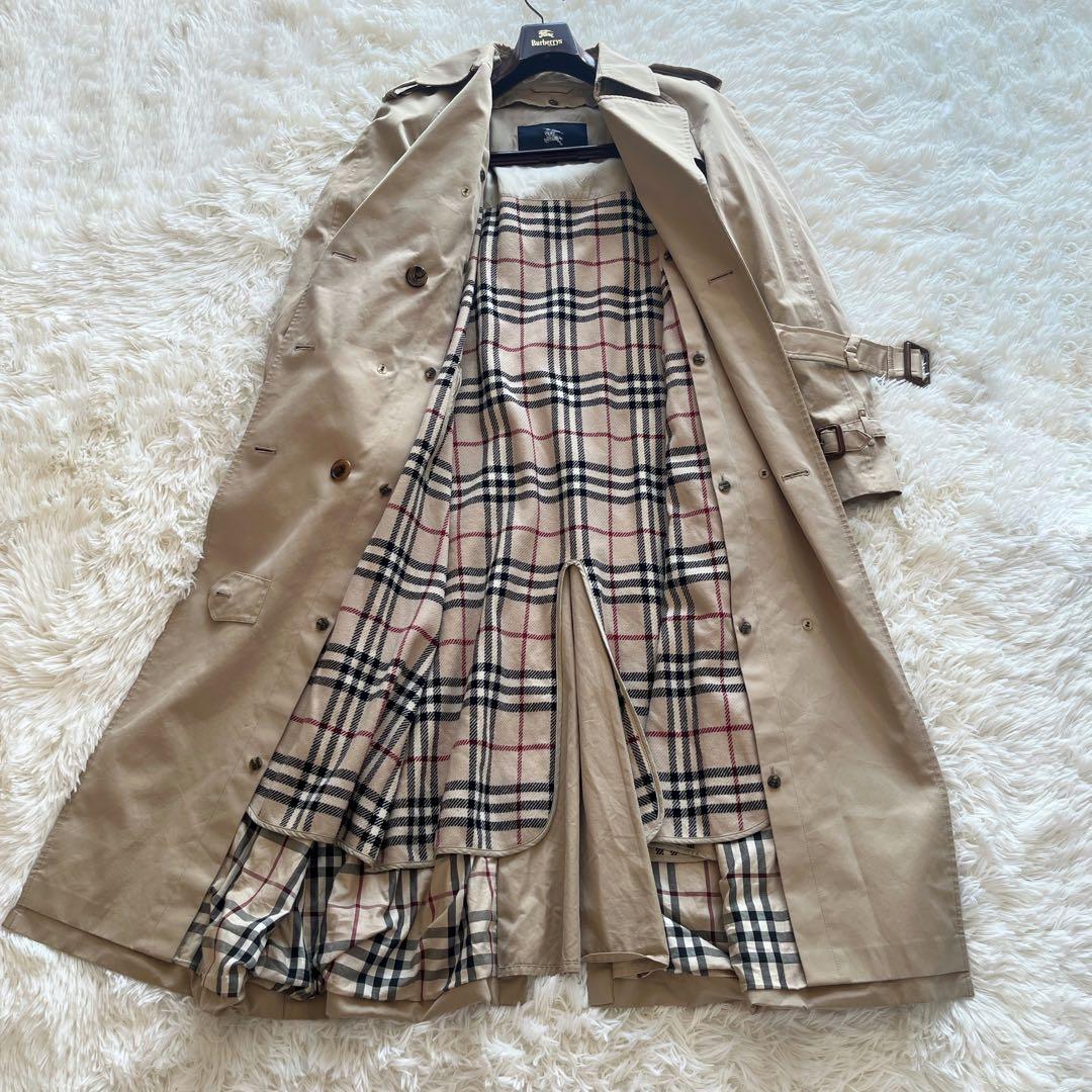美品　バーバリー　トレンチコート　ベージュ　ライナー　ノバチェック　ベルト