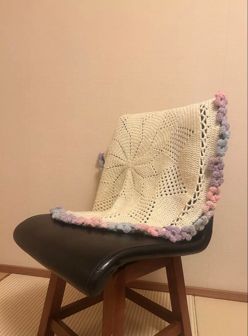 花束ブランケット　ハンドメイド　８９cm