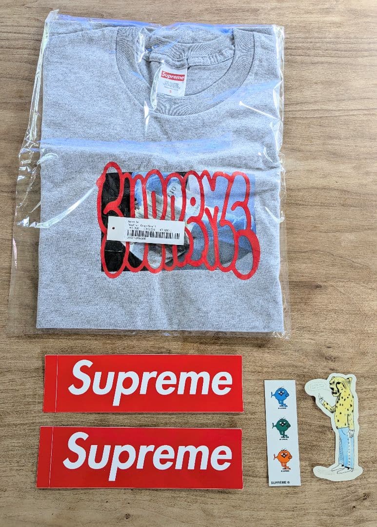新品未開封 23FW Supreme Payment Tee Grey S