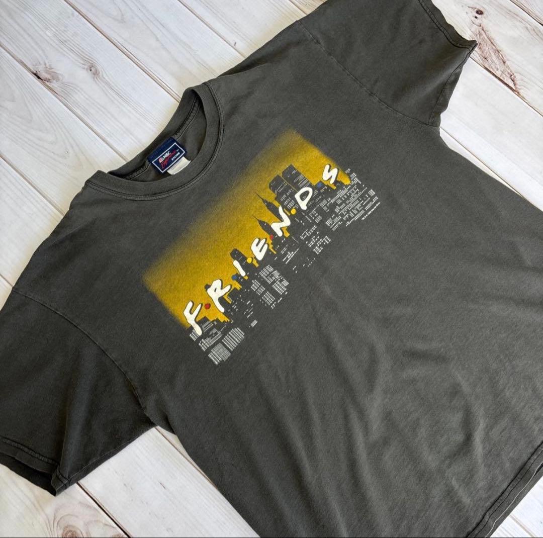 ④【良フェード】friends TV フレンズ　Tシャツ　海外ドラマ　夕焼け
