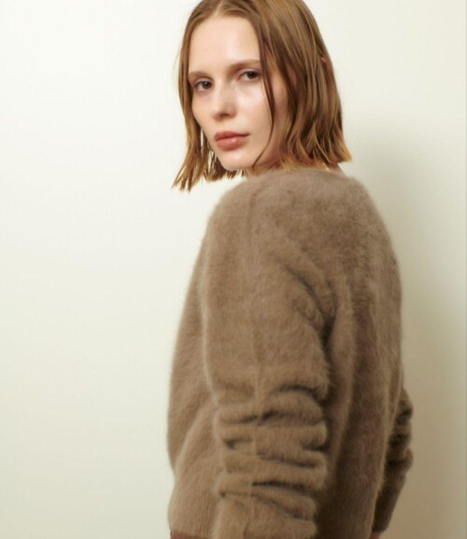 美品✨️allureville 　カシミヤブレンドファー加工カーディガン　М