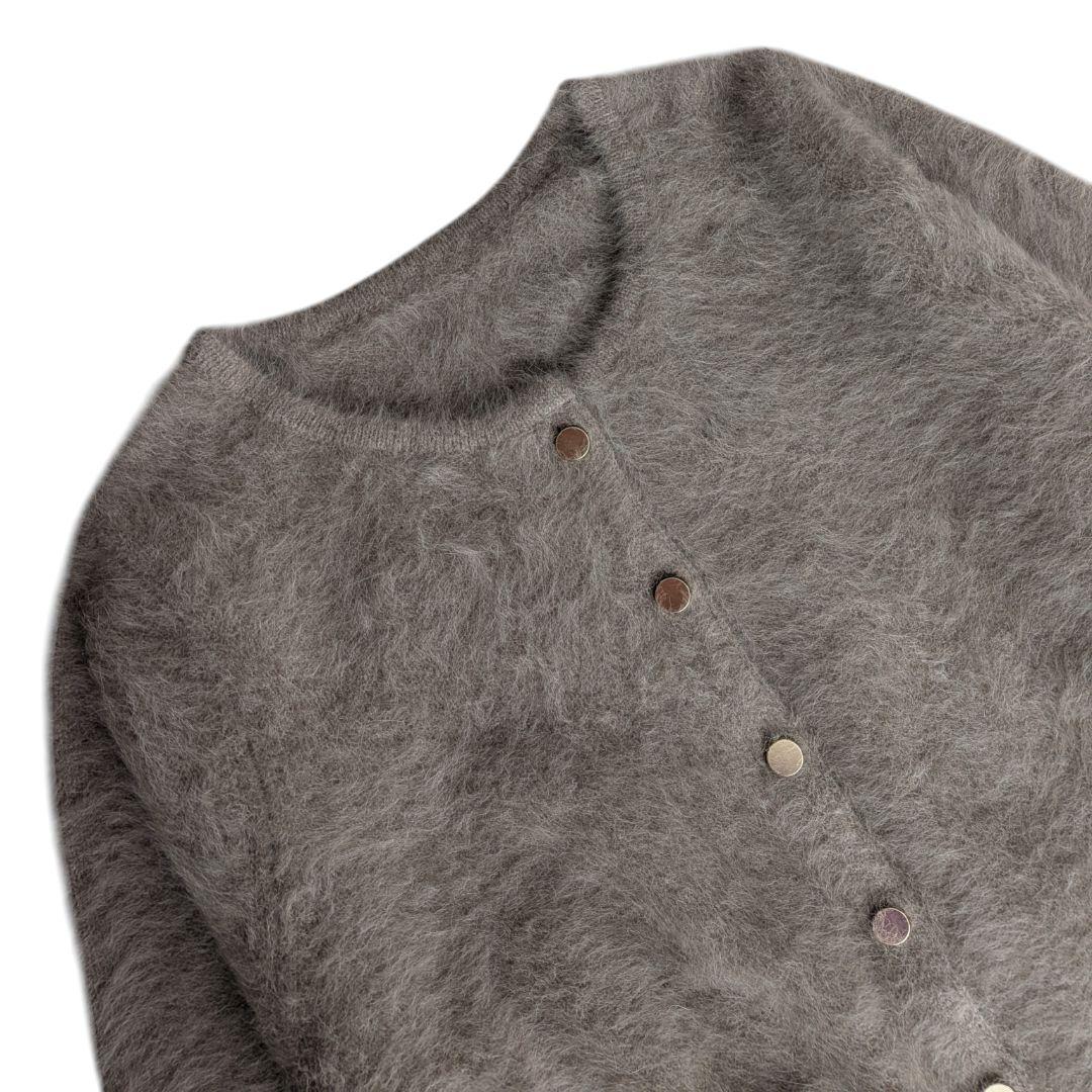 美品✨️allureville 　カシミヤブレンドファー加工カーディガン　М