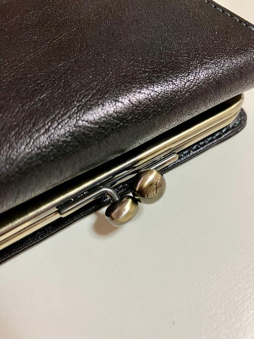 Dakota ダコタ ピチカート 三つ折り財布 ブラック がま口