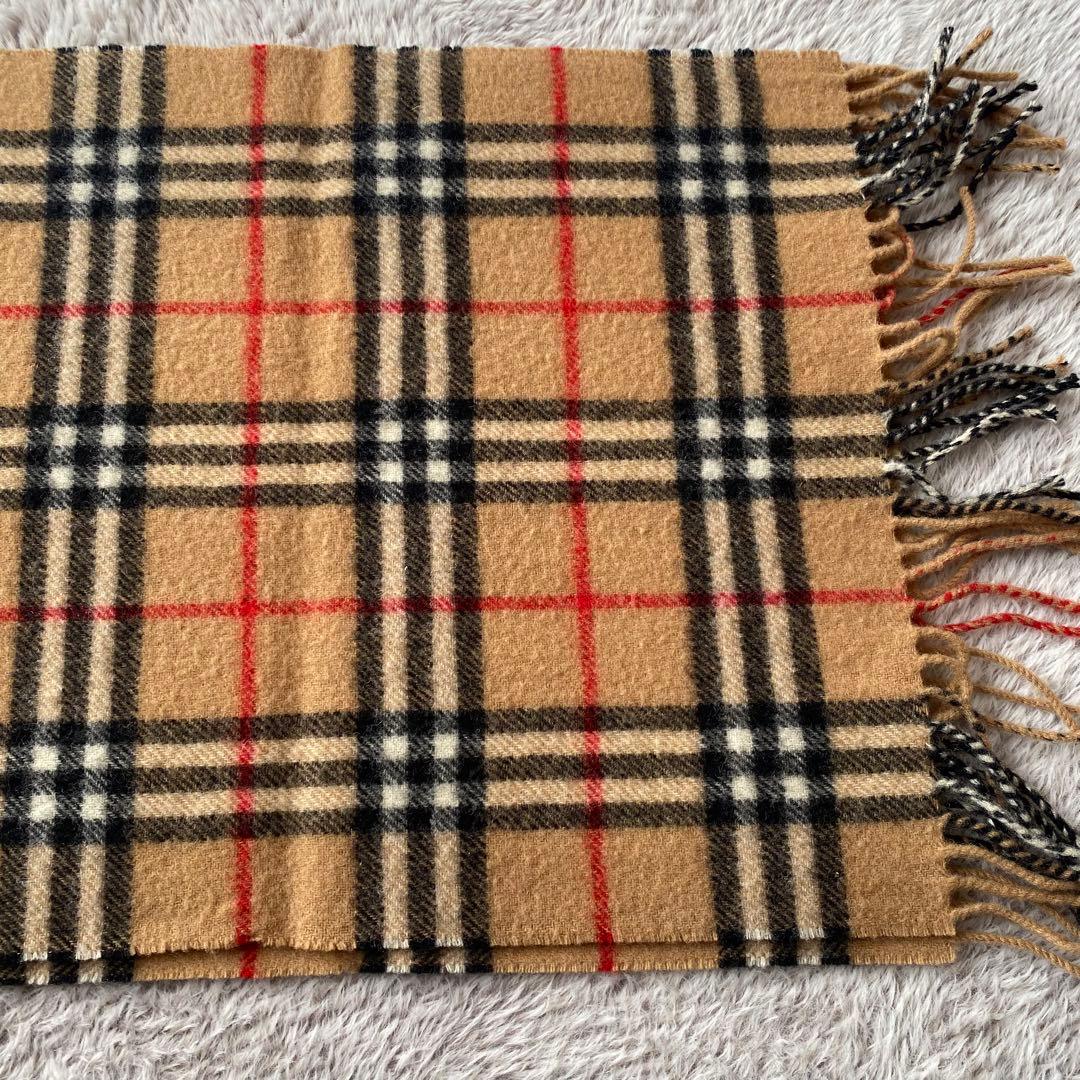 ✨極美品✨ BURUERRY ラムズウール100% イングランド製 マフラー