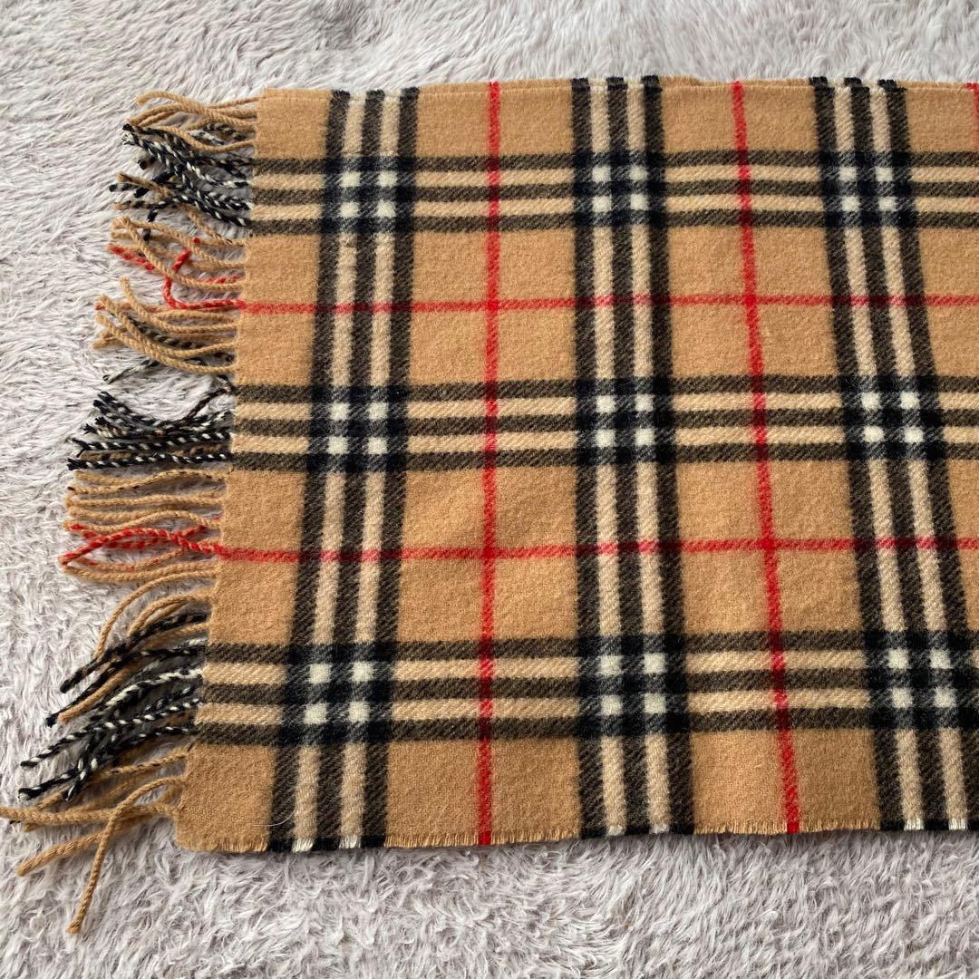 ✨極美品✨ BURUERRY ラムズウール100% イングランド製 マフラー