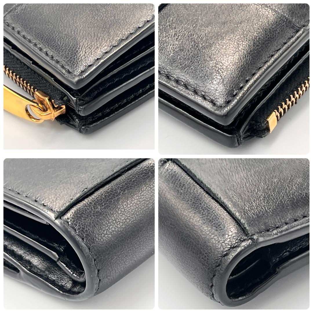BOTTEGA VENETAスモールカセット二つ折り 財布 ファスナーウォレット