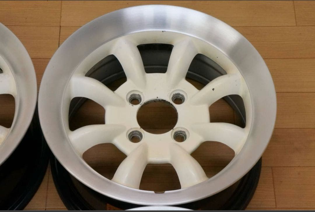 AW エイトスポーク 13インチ 6j＋10 PCD100 ブラッシュド加工