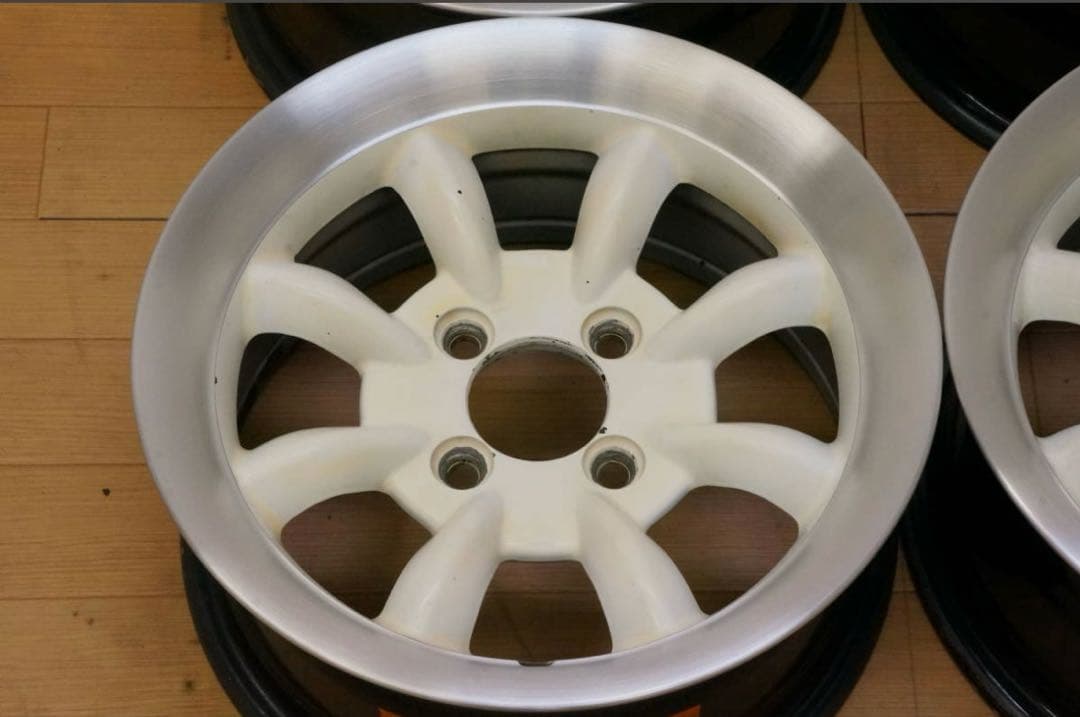 AW エイトスポーク 13インチ 6j＋10 PCD100 ブラッシュド加工