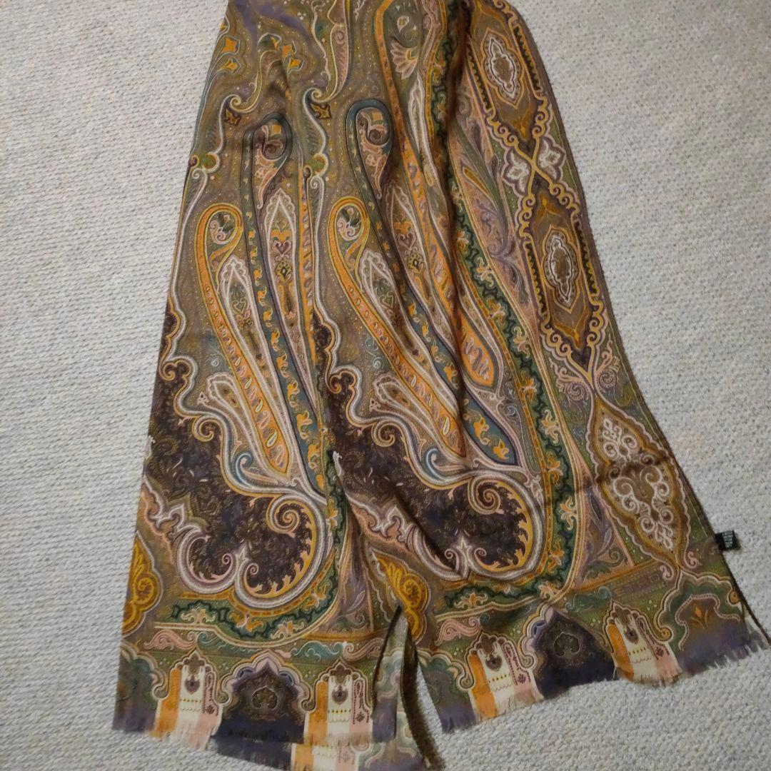 エトロ ETRO ストール ウール70% シルク30%
