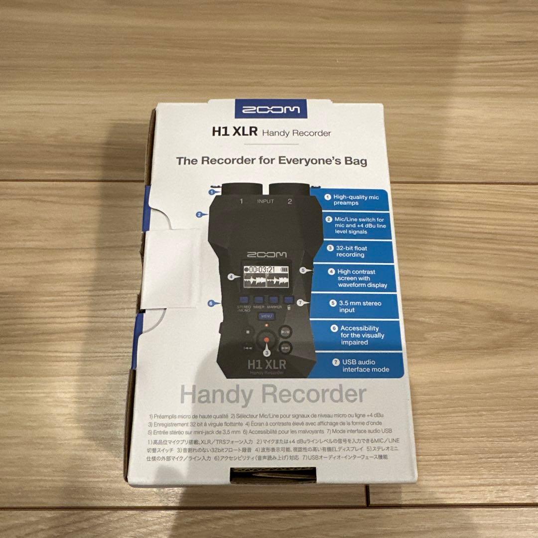 【新品未開封】ZOOM H1 XLR 32bitフロート録音 ハンディレコーダー