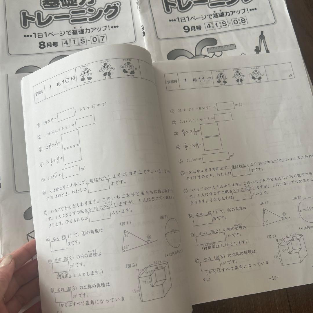 SAPIX 小学校4年 算数 基礎力トレーニング一年分　25年度版