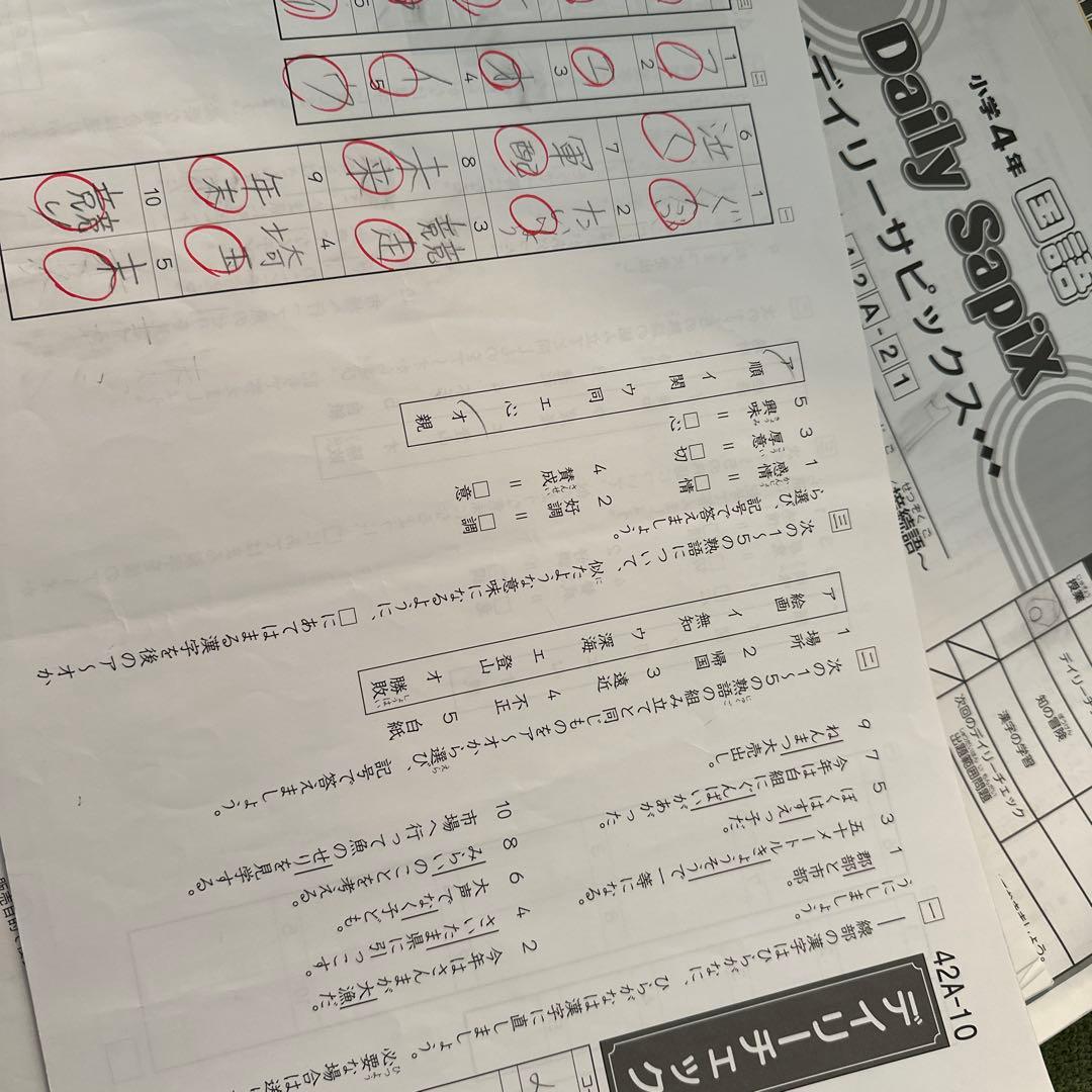 Daily SapiX 小学4年 国語　基礎教材　31冊