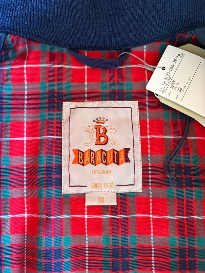 BARACUTA G9 コーデュロイ　ネイビー 38