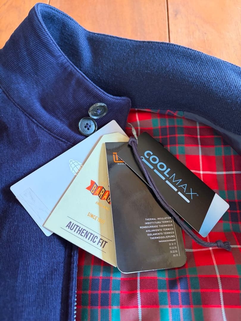 BARACUTA G9 コーデュロイ　ネイビー 38