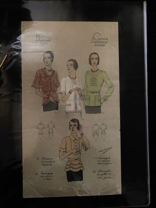 ビンテージ　スタイル画(BLOUSES etc12画セット)
