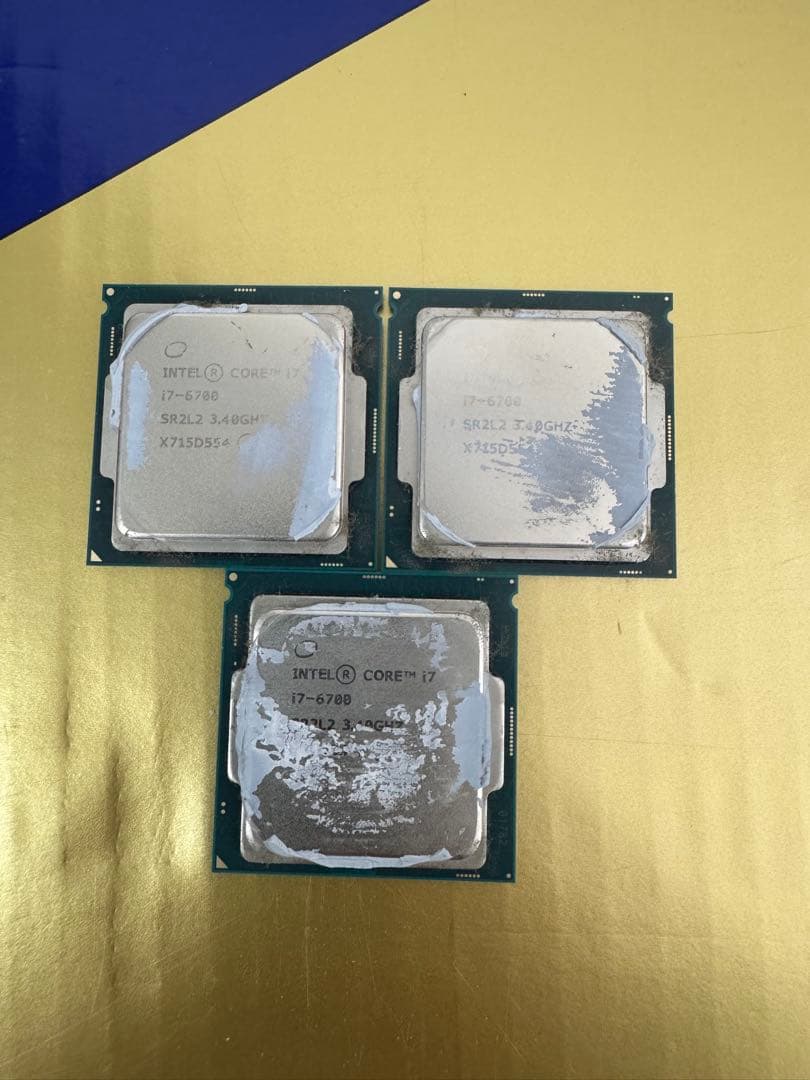 Intel Core i7-6700 CPU 3.4GHz 3個セット